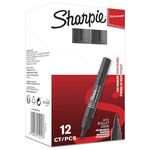 Sharpie M15 Permanent Markers | Bullet Tip | Black | 12 Count