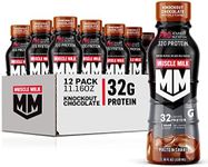 Muscle Milk Pro Advanced Nutrition Protein Shake, Knockout Chocolate, 11.16 Fl Oz (Pack of 12), 32g Protein, 1g Sugar, 16 Vitamins & Minerals, 5g Fiber, Workout Recovery, Energizing Snack, Packaging May Vary