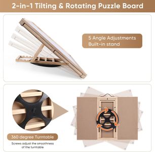 Ruication Folding Jigsaw Puzzle Board – Portable Puzzle Storage