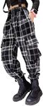 MEILONGER Girls Cargo Pants Kids Pl