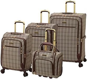 London Fog Brentwood II 4 Piece Set (with Under The Seat Bag), Cappuccino, Cappuccino, London Fog Brentwood Ii 4 Piece Set (with Under The Seat Bag)