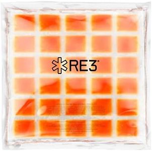 RE3 Ice Compression Reusable Ice Core Blanket for Knees, Arms, Legs, Cold Compress Replacement Ice Gel Pack for Injuries, Pain Relief and Recovery - 1 Pack, 26cm x 26cm