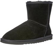 Grosby Men's Jackaroo Ugg Boot, Black, 12 UK/13 US