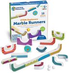 Learning Resources STEM Explorers Marble Runners - 18 Pieces, Ages 5+ STEM Toys and Activities for Kids, Brain Teaser Toys and Games, Kindergarten Games