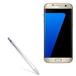 Samsung Galaxy S7 Edge Stylus Pen, BoxWave [AccuPoint Active Stylus] Electronic Stylus with Ultra Fine Tip for Samsung Galaxy S7 Edge - Metallic Silver