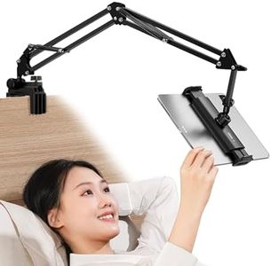 ULANZI Porta Tablet da Letto Rotativo a 360°, Supporto in Alluminio Compatibile con iPad 2021 Pro 9.7, 10.5, 12.9, Air mini 3, 4, 5, Samsung Tab e Huawei MediaPad