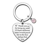 SMARGO Nana Gifts Nana Keyring from Grandchildren Christmas Birthday Keychain Gifts for Nana