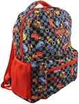 Disney Cars Boy's Girl's 16 Inch School Backpack Bag Lightning McQueen Mater (One Size, Black/Red)