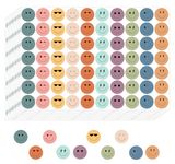 SVM CRAFT ® Boho Happy Smile Face Stickers for School Reward Behavior Chart,Round Bohemian Style Reward Labels 10 Styles, Smiley Stickers, Reward Stickers, Emoji Stickers