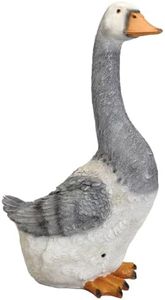 Bits and Pieces - Gertrude The Goose Motion Sensor Statue - Weather Resistant, Hand-Painted Life Size Polyresin Sculpture - Honks at Passersby
