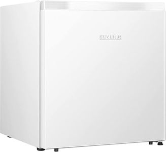 SEVERIN Mini congelador con 4 estrellas de congelación, congelador pequeño con estante de vidrio, congelador bajo para hogares con poco espacio, 32 litros, blanco, GB 8886