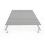 Greaton, 0.75-Inch Heavy Duty Horizontal Wooden Bunkie Board/Bed Slats with Cover, Enhance Mattress Support, Twin, Grey