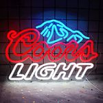 JFLLamp Crs LIGHT Neon Signs for Wall Decor Neon Lights for Bedroom Led Signs Suitable for Man Cave Bar Pub Restaurant Christmas Birthday Party Gift Led Art Wall Decorative Crs Light Bar Sign, 5V Usb