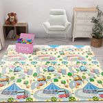 LuvLap Wild Woods Double Sided Water Proof Baby Play Mat, Play mats for Kids Large Size, Baby Carpet, Play mat for Crawling Baby (Extra Large Size)