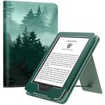 MoKo Case Fits All-New 6" Kindle(11th Generation, 2024/2022 Release)/ Kindle(10th Gen,2019)/Kindle(8th Gen, 2016), Ultra Lightweight PU Shell Cover with Auto Wake/Sleep for Kindle 2024, Green Forest