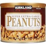 KIRKLAND SUPER EXTRA LARGE PEANUTS CRUNCHY ROASTED SALTED 2.5 LBS