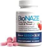 Bionaze Oral Probiotic K12 for Sinus, Tonsil Stones, Bad Breath, Post Nasal Drip, Throat, Mouth, Teeth & Digestion - Improve Oral & Upper Respiratory Health w/Clinically Proven BLIS K12 & BL-04 30 ct