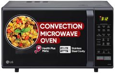 LG 28 L Convection Microwave Oven (MC2846BV, Black, Auto Cook, Defrost, Indian Cuisine, Tandoor Se, Child Lock, Steam Cook & Stainless Steel Cavity)