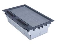 Schneider Electric - Empty Socket Floorbox, 3 Gang Triple Compartment, 100mm Deep, INS53100