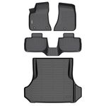 GINOWY®- Floor Mats & Cargo Liner Set for Dodge Charger RWD 2023-2011/for Chrysler 300 RWD, TPE All Weather Protection Charger Car Mats, Anti-Slip Trunk Mat, Floor Liners Waterproof Accessories