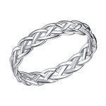 Celtic Knot Ring Trendy Womens Rings Size 8 Silver For Rongs