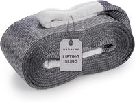 Heavy Duty Industrial Lifting Sling 8800 Lbs Vertical WLL 25 ft - Dawnerz Eye and Eye Flat Polyester Web Lifting Sling 4 tons WLL - Crane Lifting Strap for Construction, Boat Lift Strap (4.7" x 25')