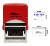 Self Inking Shiny Date Stamp with Checked by Text Office Stationery Rubber Stamper S-829D