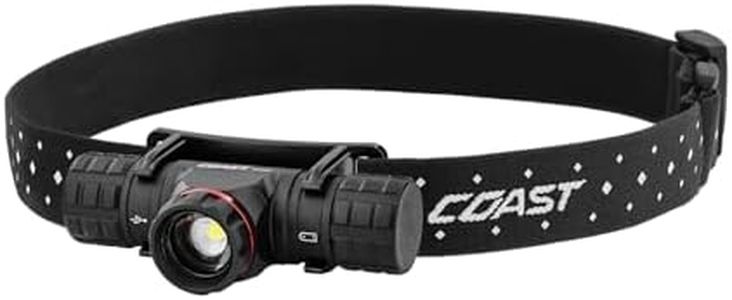 Coast XPH30R 1200 Lumen USB-C Rechargeable Dual Power Headlamp with Twist Focus Beam and Magnetic Base