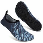 Swim Water Shoes Socks Barefoot Protecting for Sea Beach Swimming Pool Mens Women(Fish Group,6/7 UK,40/41 EU)