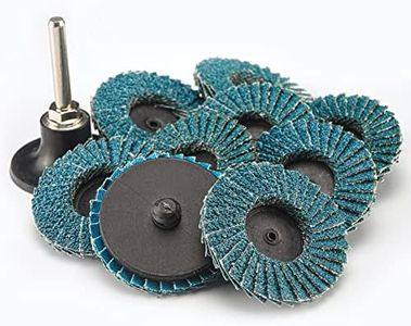 RENOTEC 30 Pcs 2 Inch Mini Flap Disc, Zirconia High Density, with 1 Pcs 1/4 inch Shank Holder, for Metal Grinding, for Angle Die Grinder (40 GRIT)