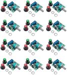 12 Pieces PWM Low-Voltage Motor Speed Controllers, Model 1803BK/1803B,for DC 1.8V/3V/5V/6V/12V Input Voltage and a Maximum Output Current of 2A.