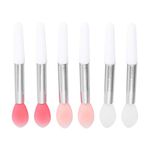 Uonlytech Makeup Set 6pcs Small Silicone Lip Brush Silicone Lipstick Brush Lip Brush Applicator for Lip Oil Lip Gloss Clear