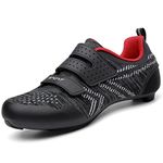 ULTIANT Unisex Cycling Shoes Compatible with Peloton Indoor Riding Road Bicycle with Delta Cleats Outdoor Pedal Bike Shoes 15 Women/13.5 Men(Black_G)