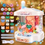 JONRRYIN Claw Machine for Kids, Claw Game Machine with Music, 15 Dolls, 20 Game Coin, 10 Twister, 1 Charging Cable, Claw Catch Toy Vending Machines Gifts for Girls Boys Children 3 4 5 6 7 8 Years Old