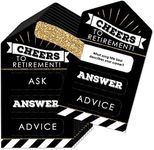 Big Dot of Happiness Happy Retirement - Retirement Party Game Pickle Cards - Advice Conversation Starters Pull Tabs - Set of 12