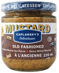 Caplansky’s Deli Mustard - Old Fashioned - Kosher, Vegan, Non GMO, Gluten Free, Nut Free - 235 mL (8 fl oz)