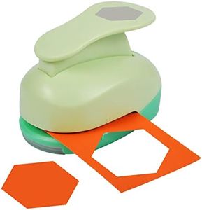 UCEC Hexagon Punch, 2.75 Inch Hexagon Paper Punch Circle Cutter for Paper Crafts, Large Hole Punch Paper Punch Shapes for Crafting Scrapbooking Cards Arts Fun Projects