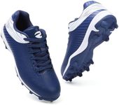 BKWHDAY Softball Cleats for Women Baseball Shoes Molded Rubber Spikes Turf Dirt Fields