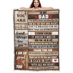 Dad Gifts from Daughter, Gifts for Dad from Daughter 50x60 Inch Flannel Throw Blanket from Daughter Christmas Thanksgiving Birthday Gifts for Dad