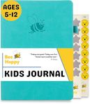 Bee Happy Kids Journal for Children | Daily Journal for Kids Aged 5+ | Mindfulness Gratitude Diary for Girls & Boys | Childrens Diaries for Esteem, Happiness and your childs Mental Health (Turquoise)