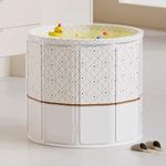YAGVIZ Foldable Soaking Tub for Adults, Portable Ice Bath Tub for Cold Water Therapy, Freestanding Foldable Bathtub for Shower, Spa, Outdoor Plunge Use