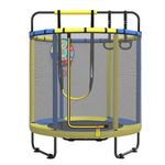 CZCPARY Trampoline for Kids, Adjustable Baby Toddler Trampoline with Basketball Hoop, Indoor Outdoor Toddler Trampolines,Suitable for Birthday Gifts