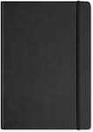 Silvine Executive Soft Feel Notebook Ruled with Marker Ribbon 160pp 90gsm A4 Black Ref 198BK