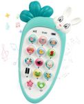 Toyshine Cell Phone Baby Toy for Toddlers and Young Children with 14 Unique Buttons and Functions Musical Melodies Animal Sounds and Number Learning for 4+Kids and Older - Green