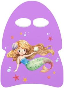 MoKo Swimming Kickboard for Kids, Cartoon Jellyfish-Shape Swimming Training Aid Pool Exercise Equipment, Kickboard for Swimming Training for Swimming Beginner, Purple Mermaid