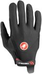 Castelli Men’s Arenberg LF Glove, Long Fingered Full Coverage Padded Gloves for Gravel Biking, Road Cycling & Bicycle Racing - Black - Medium