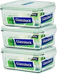 Glasslock Food-Storage Container with Locking Lids Oven and Microvave Safe - Rectangular 64oz