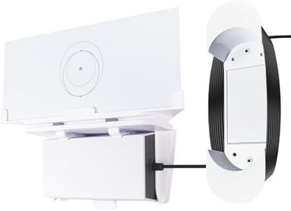 HGX for Starlink Gen 3 Router with Power Supply Mounting Kit & Cable Caddy, 3 in 1, Wall Holder for Starlink Standard V3 Mesh Router and Power Supply (White)