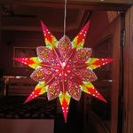 ALILA Hanging Star Lantern Lamp Shade Kandil Jhumar for Home Diwali Christmas Xmas Decor Living Room Balcony Decoration