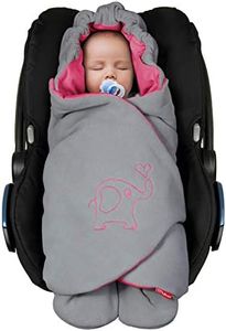 ByBoom Baby Couverture Enveloppante pour la mi-Saison et l'été Universelle Multi-Usages, pour Coques Bébé, Sièges Auto, Poussettes ou Landaus